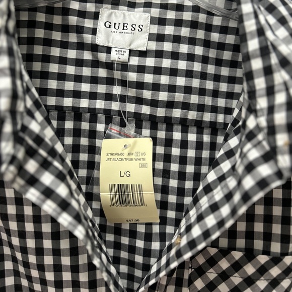 NWT Guess Plaid Shirt - Picture 2 of 3